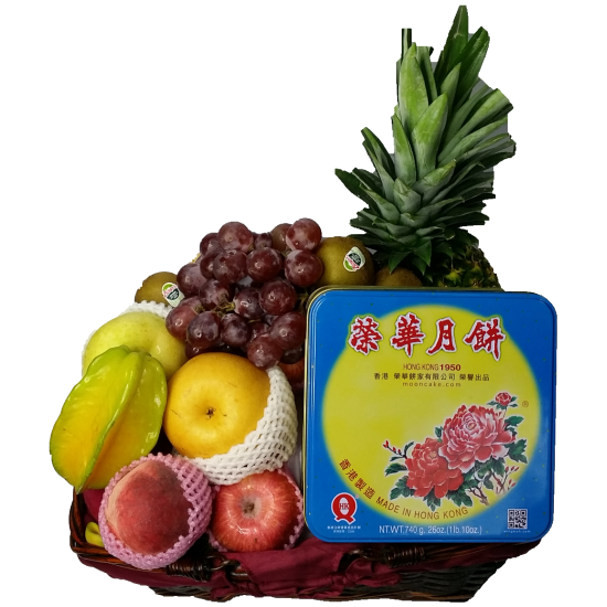 Fruit Hamper with Moon Cake